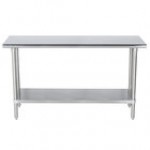 Advance Tabco SLAG-364-X 16 Gauge Stainless Steel Work Table with Stainless Steel Undershelf - 36