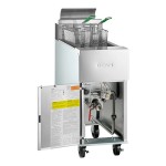 Dean by Frymaster GF14 Open Pot Natural Gas Floor Fryer 40 lb. - 100,000 BTU
