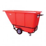 Wesco Industrial Products 272577 0.5 Cu. Yd. Blue Recycling Polyethylene Standard-Duty Tilt Truck