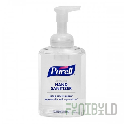 PURELL® Advanced Healthcare 5012-04 515 mL Ultra-Nourishing Foaming Hand Sanitizer with Pump - 4/Case