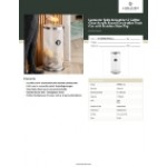 Lancaster Table & Seating 17 Gallon Clear Acrylic Round Decorative Trash Can with Stainless Steel Top