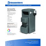 MasonWays Amenity I 45 Gallon Single-Sided Windshield Service Station with Two Sanitation Kits MasonWays Amenity I 45 Gallon Single-Sided Windshield Service Station with Two Sanitation Kits