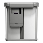 simplehuman ST2050 15.3 Gallon / 58 Liter Brushed Stainless Steel Dual Compartment Rectangular Sensor Trash Can and Recycling Can with Voice and Motion Control and Liner Pocket
