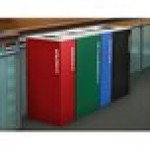 Ex-Cell Kaiser RC-KD36-C EGX Kaleidoscope XL Series Emerald Texture Square 36 Gallon Customizable Cans / Bottles Receptacle