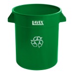 Lavex 20 Gallon Green Round Commercial Recycling Can Lavex 20 Gallon Green Round Commercial Recycling Can