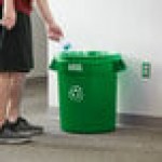Lavex 20 Gallon Green Round Commercial Recycling Can Lavex 20 Gallon Green Round Commercial Recycling Can