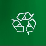 Lavex 20 Gallon Green Round Commercial Recycling Can Lavex 20 Gallon Green Round Commercial Recycling Can