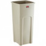 Rubbermaid® FG356988BEIG Untouchable 92 Qt. / 23 Gallon Beige Square Trash Can