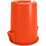 Carlisle 84104424 Bronco 44 Gallon Orange Round Trash Can Carlisle 84104424 Bronco 44 Gallon Orange Round Trash Can