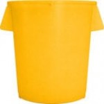 Carlisle 84104424 Bronco 44 Gallon Orange Round Trash Can Carlisle 84104424 Bronco 44 Gallon Orange Round Trash Can
