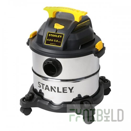 Stanley SL18115 5 Gallon 4 Peak hp Stainless Steel Wet / Dry Vacuum with Tool Kit - 120V, 1 Phase