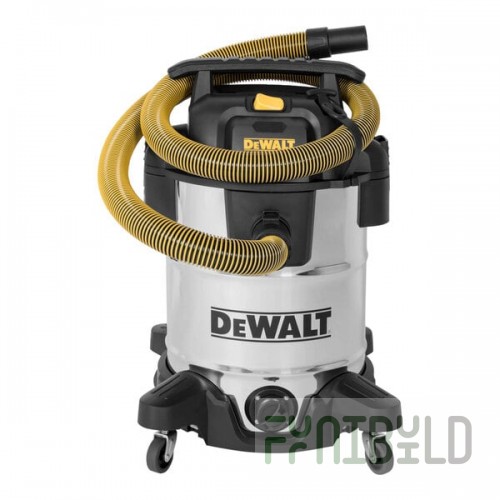 DeWalt DXV10SB 10 Gallon 5 Peak hp Stainless Steel Wet / Dry Vacuum with Tool Kit and Accessory Storage Bag - 120V, 1 Phase