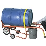 Wesco Industrial Products 1,000 lb. Steel / Poly / Fiber Drum Truck and Drain Stand with (2) 10