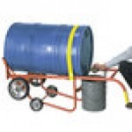 Wesco Industrial Products 1,000 lb. Steel / Poly / Fiber Drum Truck and Drain Stand with (2) 10