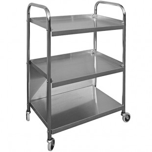 Omnimed 3-Shelf Steel Mobile Supply Cart 264651 Omnimed 3-Shelf Steel Mobile Supply Cart 264651