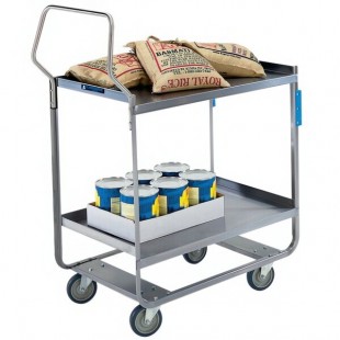 Lakeside 4722 Handler Series Stainless Steel Three Shelf Heavy-Duty Utility Cart - 19 3/8 Lakeside 4722 Handler Series Stainless Steel Three Shelf Heavy-Duty Utility Cart - 19 3/8