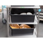 Lakeside 411 Medium Duty Stainless Steel 3 Shelf Utility Cart - 16 3/4 Lakeside 411 Medium Duty Stainless Steel 3 Shelf Utility Cart - 16 3/4