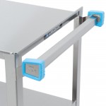 Lakeside 411 Medium Duty Stainless Steel 3 Shelf Utility Cart - 16 3/4 Lakeside 411 Medium Duty Stainless Steel 3 Shelf Utility Cart - 16 3/4