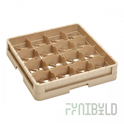 Vollrath CR4 Traex® 16 Compartment Beige Full-Size Closed Wall 3