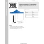 Backyard Pro Courtyard Series 10' x 10' Blue Straight Leg Steel Instant Pop Up Canopy Tent Deluxe Kit with 4 Side Walls Backyard Pro Courtyard Series 10' x 10' Blue Straight Leg Steel Instant Pop Up Canopy Tent Deluxe Kit with 4 Side Walls