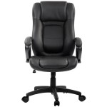 Eurotech LE521 Pembroke Black Leather High Back Swivel Office Chair with Padded Arm Rests Eurotech LE521 Pembroke Black Leather High Back Swivel Office Chair with Padded Arm Rests