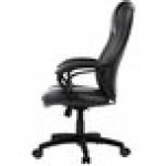 Eurotech LE521 Pembroke Black Leather High Back Swivel Office Chair with Padded Arm Rests Eurotech LE521 Pembroke Black Leather High Back Swivel Office Chair with Padded Arm Rests