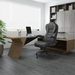 Boss Black CaressoftPlus Vinyl High-Back Executive Chair with Flip-Up Arms