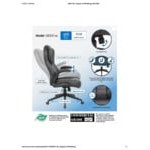 Boss Black CaressoftPlus Vinyl High-Back Executive Chair with Flip-Up Arms