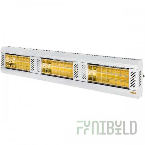 Solaira ICR Series H3 White Aluminum Ultra Low Light Electric Infrared Heater - 208/240V, 6000W