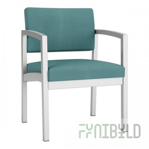 Lesro Lenox Steel Patriot Plus Sea Vinyl Guest Arm Chair