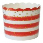 Sophistiplate Simply Baked 5 oz. Pink Leaf Baking Cup - 120/Pack