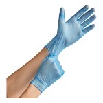 Noble Powder-Free Disposable Blue 3 Mil Thick Vinyl Gloves for Foodservice - Large - 1,000/Case Noble Powder-Free Disposable Blue 3 Mil Thick Vinyl Gloves for Foodservice - Large - 1,000/Case