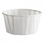 Genpak W500F Harvest Paper 5 oz. White Paper Souffle / Drinking Cup - 100/Pack Genpak W500F Harvest Paper 5 oz. White Paper Souffle / Drinking Cup - 100/Pack