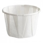 Genpak W500F Harvest Paper 5 oz. White Paper Souffle / Drinking Cup - 100/Pack Genpak W500F Harvest Paper 5 oz. White Paper Souffle / Drinking Cup - 100/Pack