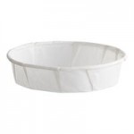 Genpak W500F Harvest Paper 5 oz. White Paper Souffle / Drinking Cup - 100/Pack Genpak W500F Harvest Paper 5 oz. White Paper Souffle / Drinking Cup - 100/Pack