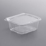 Dart SafeSeal 32 oz. Plastic Tamper-Resistant, Tamper-Evident Bowl with Flat Lid - 150/Case