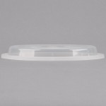 Pactiv Newspring OC06B 6 oz. Black VERSAtainer Oval Microwavable Container With Lid - 150/Case