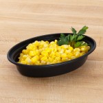 Pactiv Newspring OC06B 6 oz. Black VERSAtainer Oval Microwavable Container With Lid - 150/Case