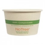 World Centric 32 oz. NoTree Compostable Wide Bio Lined Paper Food Cup - 300/Case