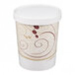 Solo KH32A-J8000 Symphony Print 32 oz. Double Poly-Paper Soup / Hot Food Cup with Vented Paper Lid - 250/Case