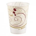 Solo KH32A-J8000 Symphony Print 32 oz. Double Poly-Paper Soup / Hot Food Cup with Vented Paper Lid - 250/Case