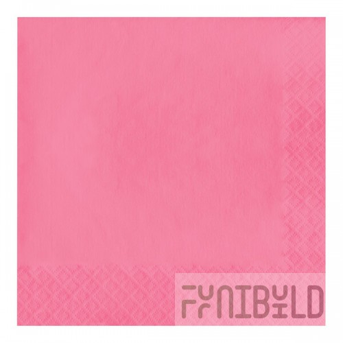 Creative Converting 583042B Candy Pink 3-Ply 1/4 Fold Luncheon Napkin - 50/Pack