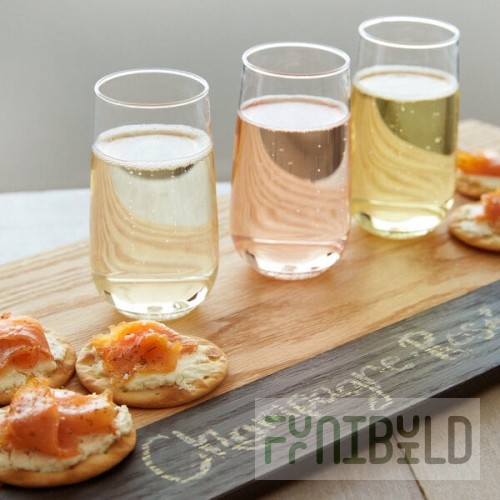 Tossware POP 6 oz. Customizable Plastic Champagne Flute Jr. Glass - 252/Case