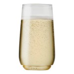 Tossware POP 6 oz. Customizable Plastic Champagne Flute Jr. Glass - 252/Case Tossware POP 6 oz. Customizable Plastic Champagne Flute Jr. Glass - 252/Case