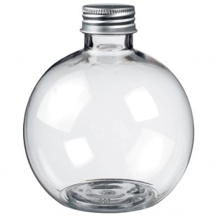 Solia NUDE 11.8 oz. Clear Plastic Flask - 100/Case Solia NUDE 11.8 oz. Clear Plastic Flask - 100/Case