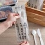 Dinex Woodgrain Enjoy Large Paper Cutlery Caddy with Napkin - 325/Case Dinex Woodgrain Enjoy Large Paper Cutlery Caddy with Napkin - 325/Case