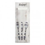 Dinex Woodgrain Enjoy Large Paper Cutlery Caddy with Napkin - 325/Case Dinex Woodgrain Enjoy Large Paper Cutlery Caddy with Napkin - 325/Case