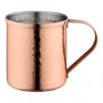 Acopa Alchemy 14 oz. Straight Sided Copper Moscow Mule Mug - Sample