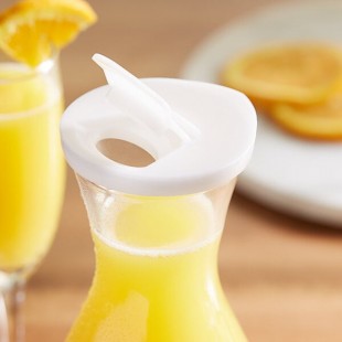 Choice Hinged Plastic Carafe Lid - 12/Case