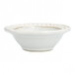 Manette Perls by Zwiesel Fortessa 1.5 oz. White Round Scalloped Stoneware Dipping Bowl with Embossed Pearl Edge - 24/Case Manette Perls by Zwiesel Fortessa 1.5 oz. White Round Scalloped Stoneware Dipping Bowl with Embossed Pearl Edge - 24/Case